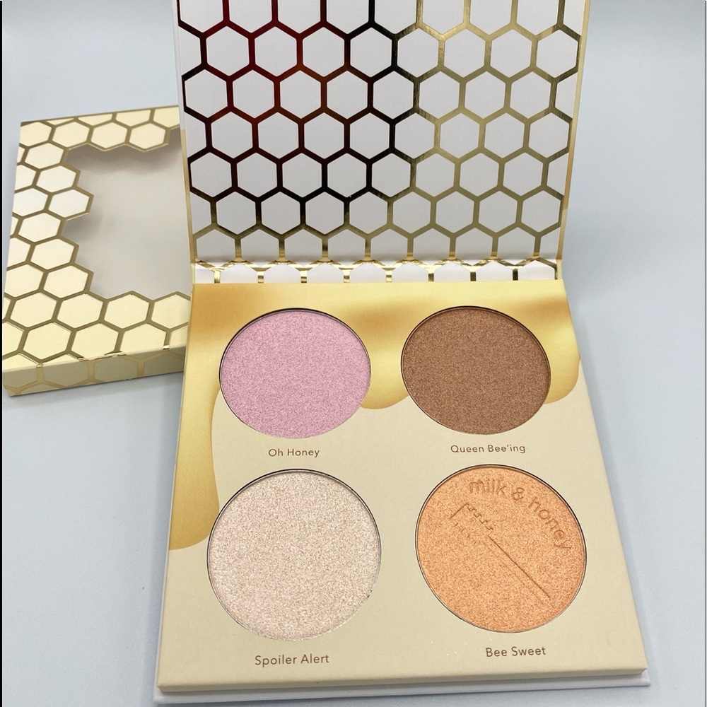 Beauty Bakerie Milk & Honey Highlighter Palette BNIB Glow Makeup Face Palette